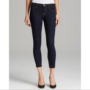 J Brand 835 Cropped Capri Mid-rise Skinny Jean Ink  - size 25